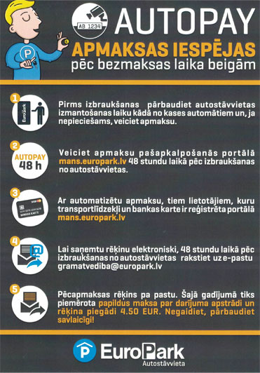 Ознакомьтесь с важной информацией о парковке машин в Barona kvartāls